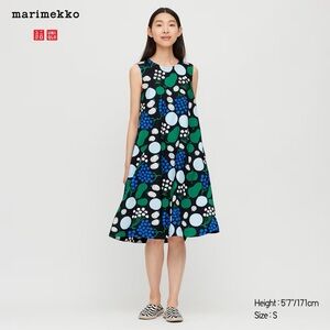 Marimekko by UNIQLO Cotton A-Line Sleeveless Dress